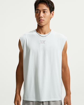 NIKE テニス メンズ タンクトップ XL Dri-FIT ホワイトxブルー AS+M+NSW+TEE+LSE+SLVLS+WASH.png